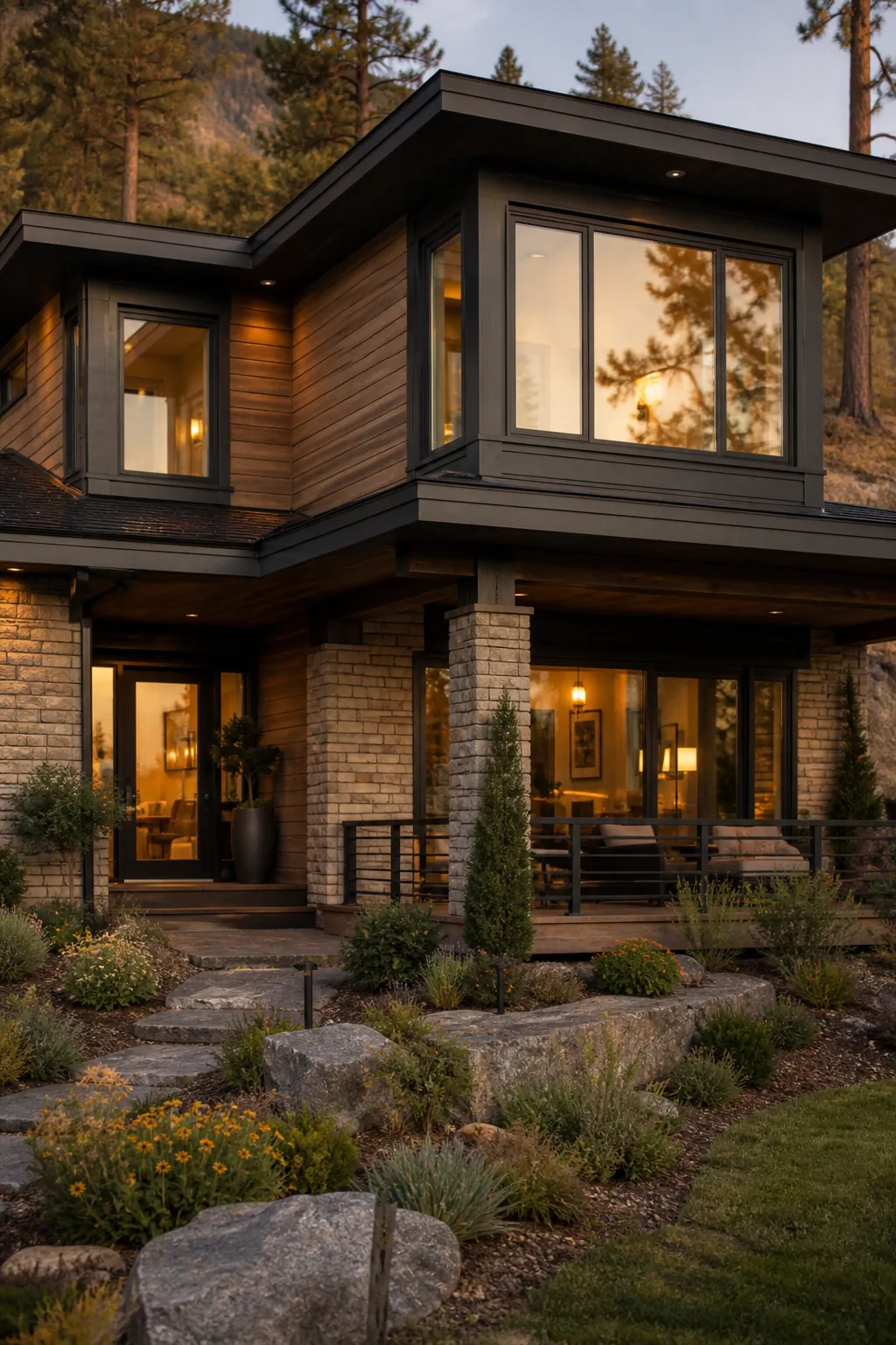 Contemporary family home in the North Okanagan